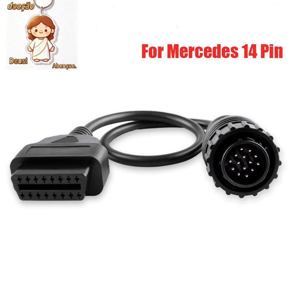 Alta Qualidade Para Mercedes FOR BENZ Sprinter 14 Pinos 16 Cabo De Diagnóstico Automotivo OBDII OBD2 OBD II ODB（Dar chav