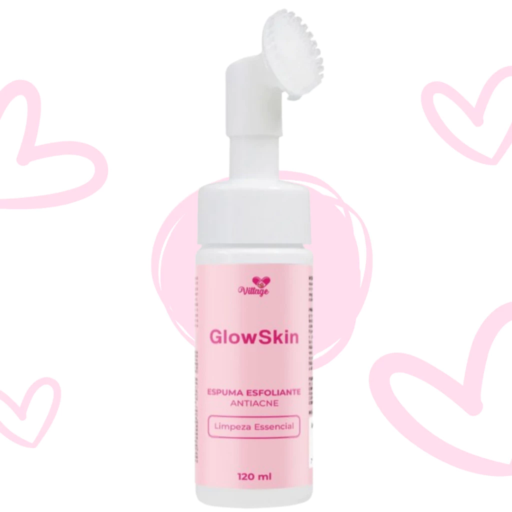 Espuma Sabonete Facial GLOW SKIN de Limpeza Com Aplicador 150ml — imagem 1