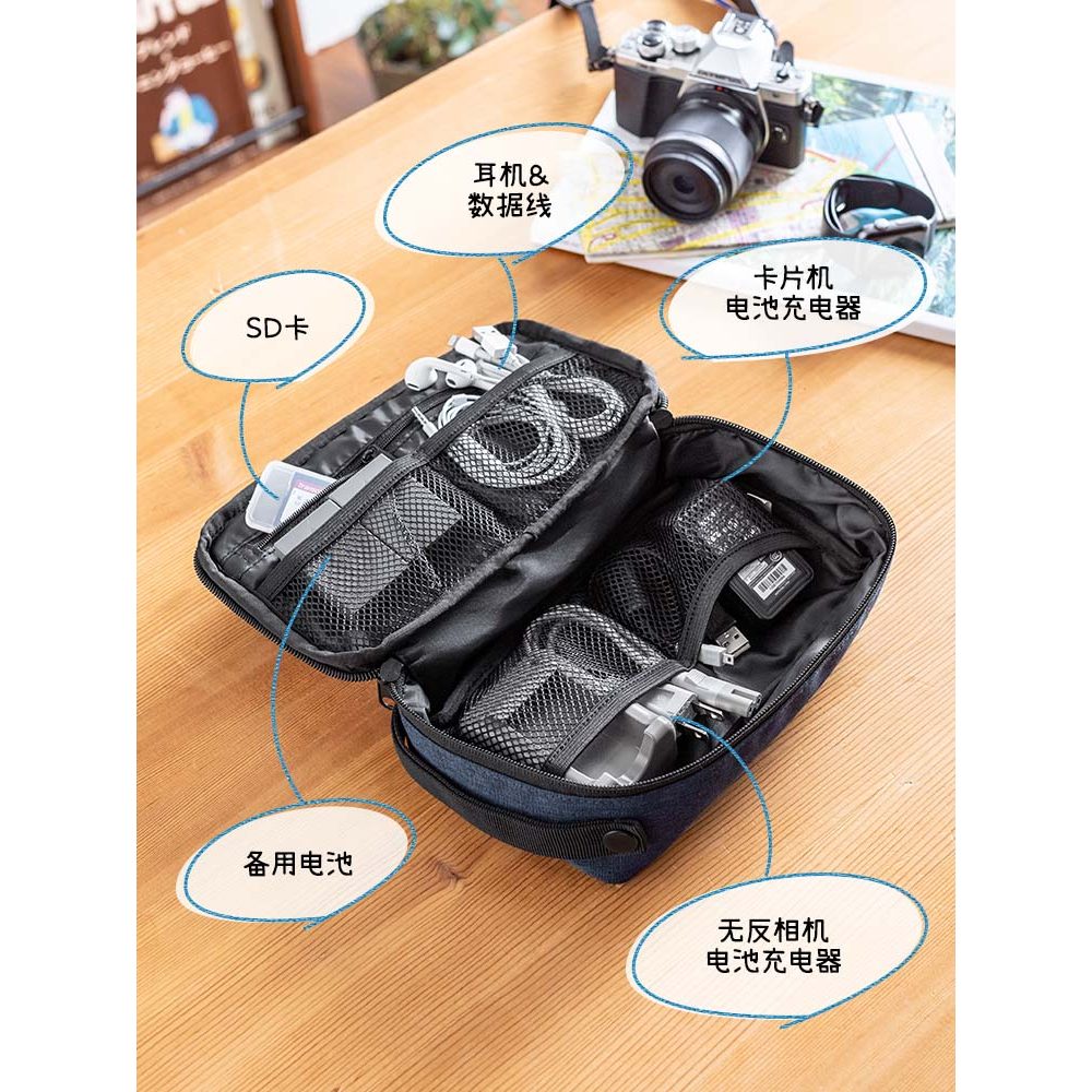 Japão Japão Japão SANWA Bolsa de armazenamento de viagem Carregador de cabo de dados portátil Bolsa organizadora Digital