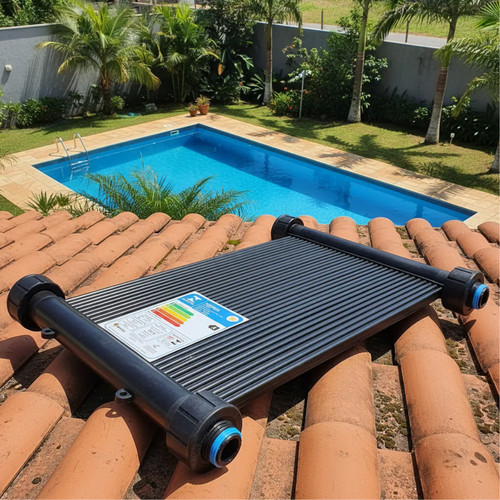 Kit 7 Placas 3m TS Solar Aquecedor Solar para Piscina Aquecimento