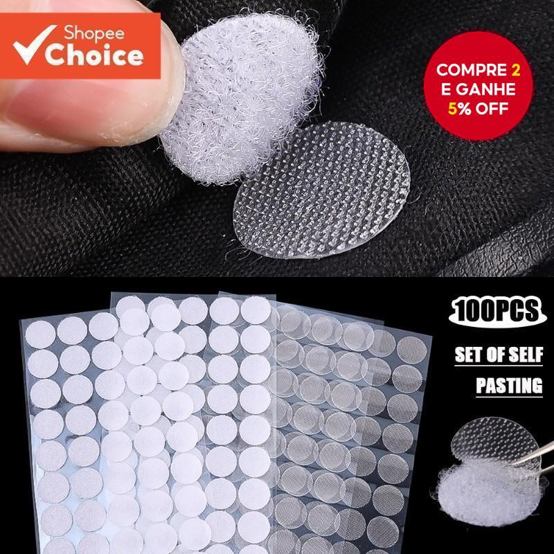 Fita Adesiva De Ponto De Velcro 15/20mm Adesivo Forte É Adequado Para Diy Pendurar Livros E Costurar Roupas .