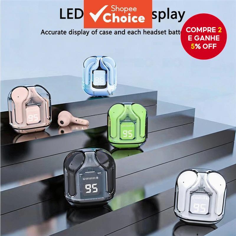 Fones de Ouvido Bluetooth Senbenbao Air31 - Fones TWS com Som 9D, Visor Digital e Compatível com Diversos Dispositivos