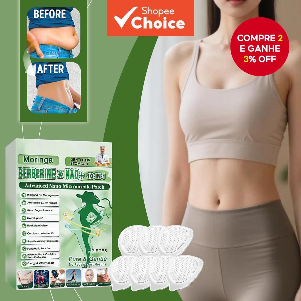  Kit de Adesivos para Cuidados com o Corpo de Moringa | Com CoQ10, Resveratrol e Extratos Vegetais para Pele Melhorada