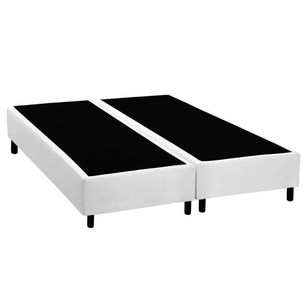 Cama Box Base Casal Bipartido Universal Courano White (138 (2 vol 69x188x20)) - Costa Rica
