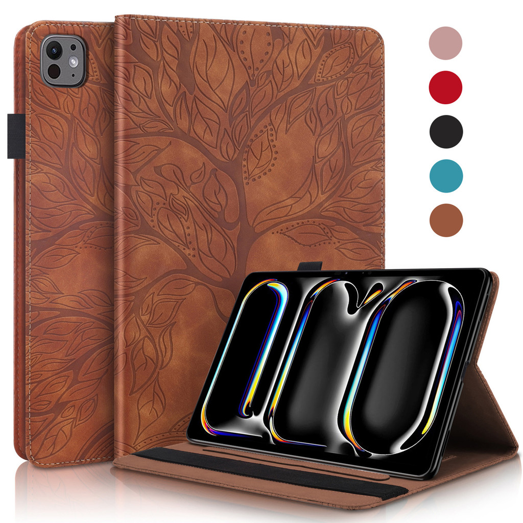 Capa Flip Para iPad Air 11 2026 Pro 11 2025 2024 2022 2021 2020 11a Geração 10.9 Polegadas M2 M3 M4 M5 A16 Árvore De Cou