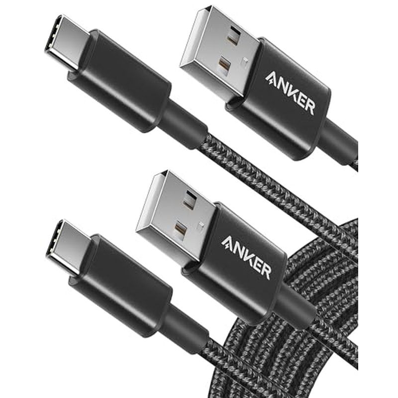 Cabo Anker [2 Pacotes De 10 Pés] , USB A Para C iPhone Série 17 , Samsung Galaxy