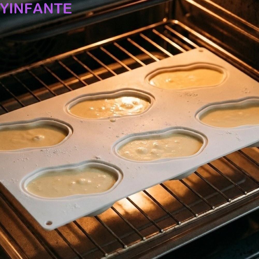 Molde De Bolo De Mousse YINFANTEWN , Silicone Para Cozimento Em Forma De Pistache 3D Flexível Antiaderente Pudim De Gela