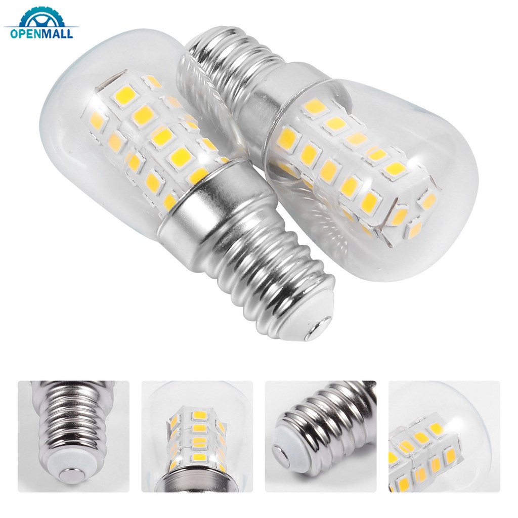 2 Pçs Conjunto De Lâmpadas LED Geladeira Luz E14 Milho Design Baixo Consumo Energia Quente Máquina Costura Lâmpada Subst