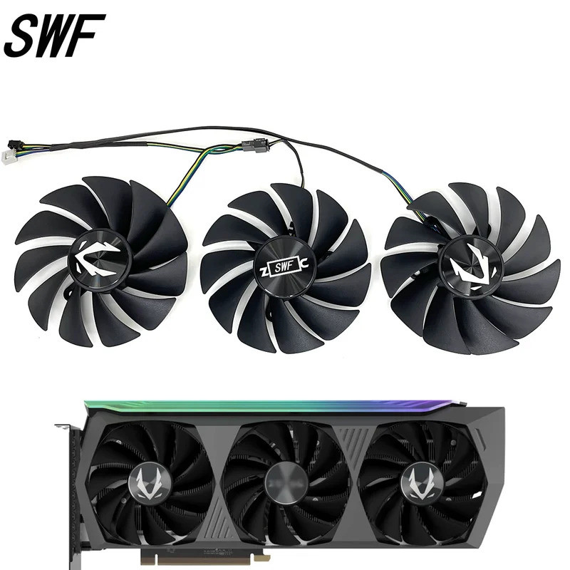 - GA92S2U GFY09215M12SPA 4PIN GPU RTX3080 RTX3090 Ventilador De Resfriamento Para ZOTAC RTX 3070 Ti 3080 3090 Trinity OC