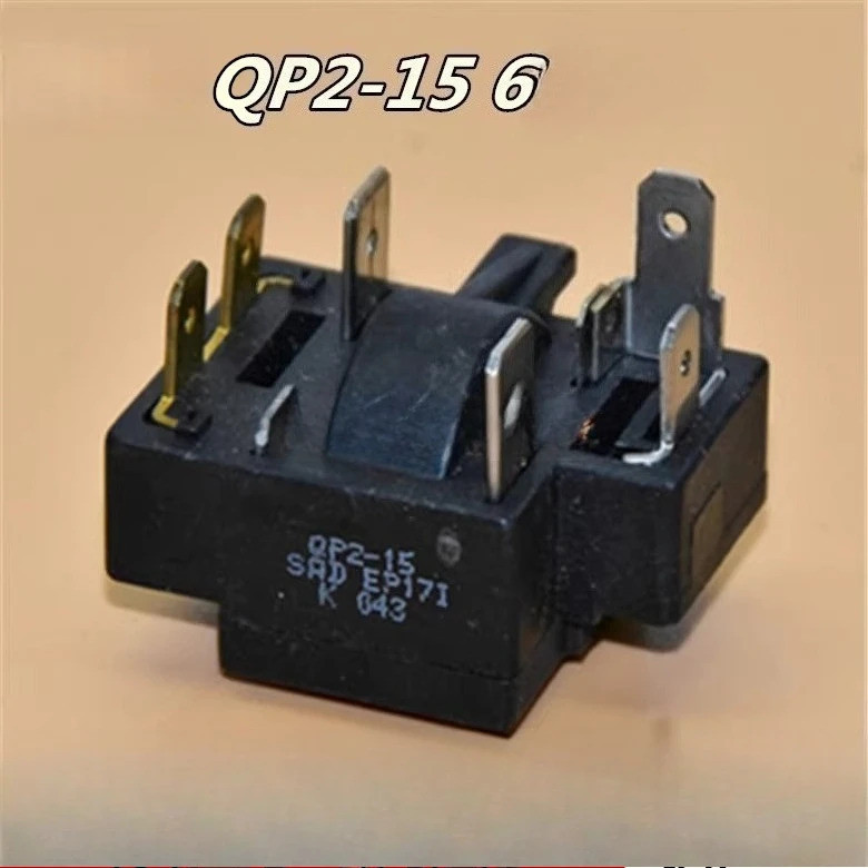 FW 1pcs compressor De freezer Para Geladeira Correndo PTC starter QP2-15 Relé De Proteção Contra Sobrecarga De Seis Pino