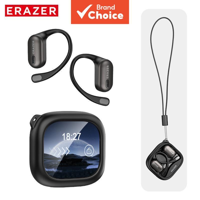  Erazer XF38 Fones de ouvido sem fio com tradução inteligente em tempo real, Bluetooth 5.4, display LED e microfone HD