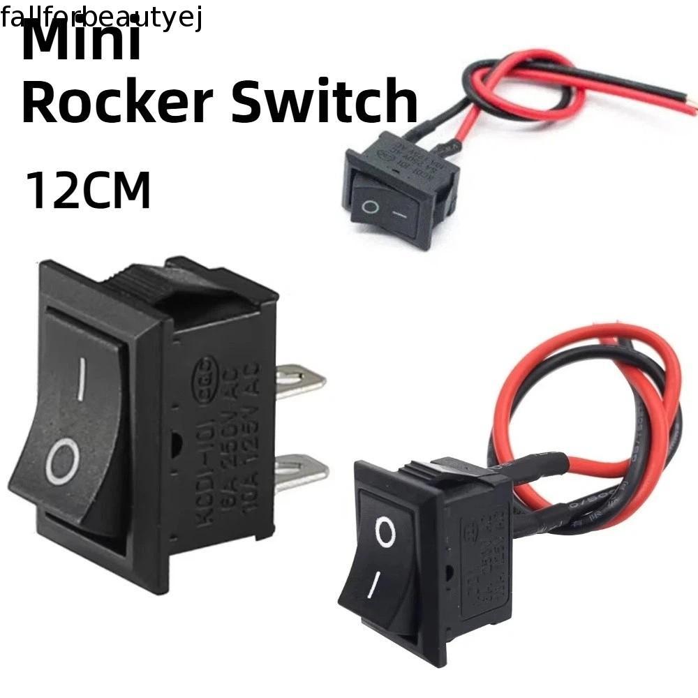 FALLFORBEAUTYEJ 10 Peças Mini Interruptor Rocker , De Alimentação Do Controlador Liga/Pré-Fiado Alternância DC De 12 Vol