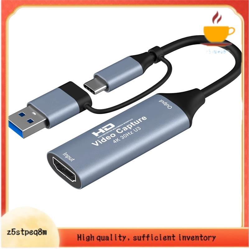 USB 3.0 2 Em 1 Placa De Captura De Vídeo 4K-Compatível Com Tipo-C Para Switch Transmissão Ao Vivo Gravador De Jogo Grabb