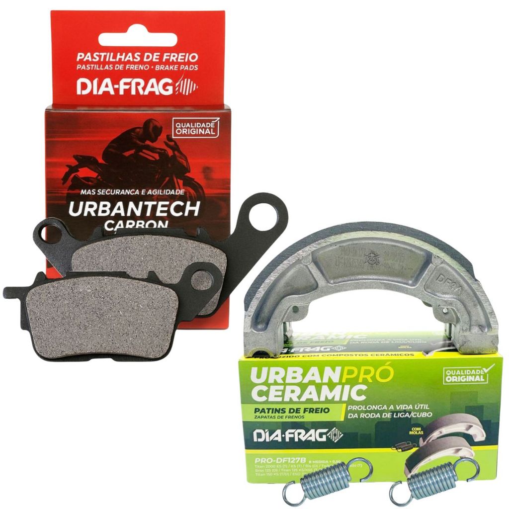 Kit Pastilhas + Lonas Cerâmica Fluo 125 Diafrag