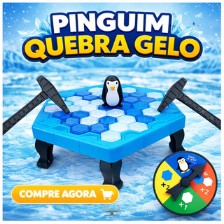 Jogo Pinguim Numa Fria Quebra Gelo Para Crianças Diversão Brinquedo Interativo Jogos de Mesa
