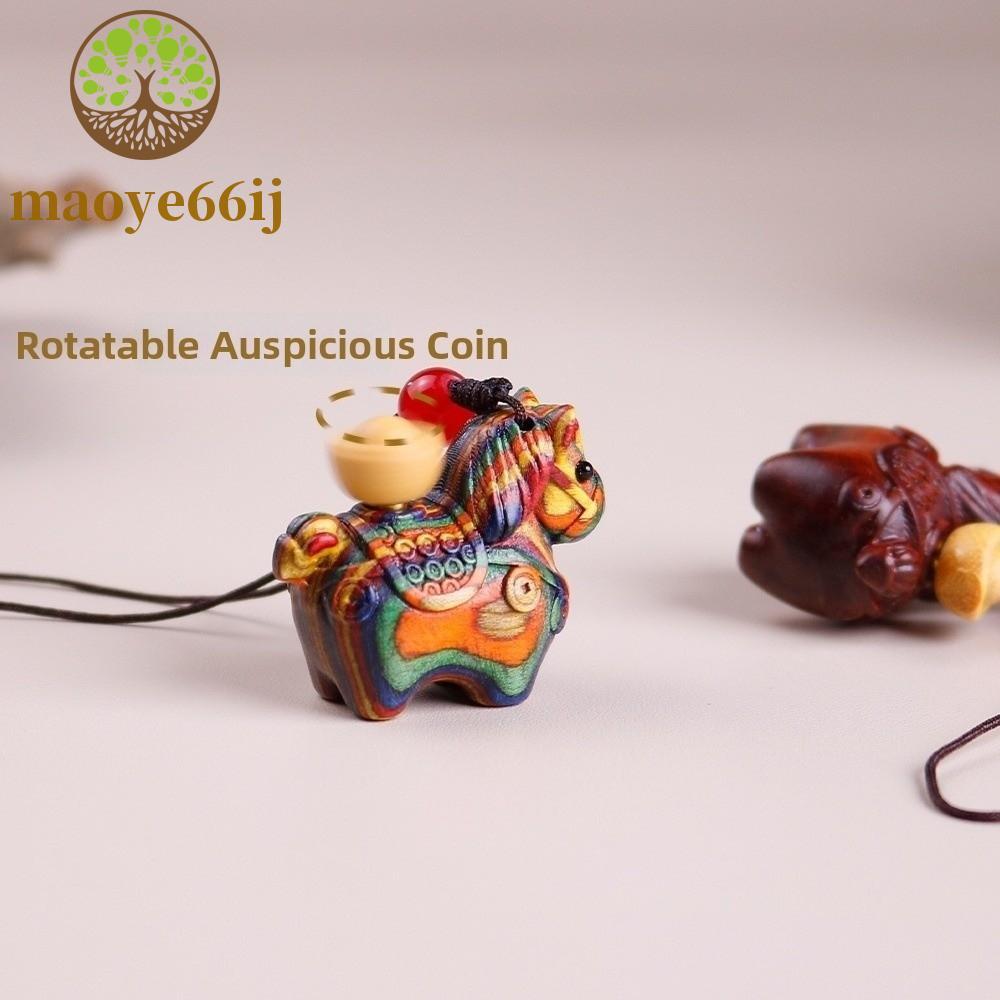 Pingente De Cavalo Do Zodíaco MAOYE66 , Mini Chaveiro Estilo Chinês , Faça Uma Fortuna