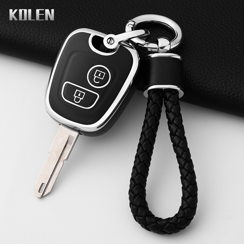 Capa Protetora de TPU para Chave Remota de Carro Peugeot 106 107 307 206 207 306 406 407 Acessórios de Proteção para Cha