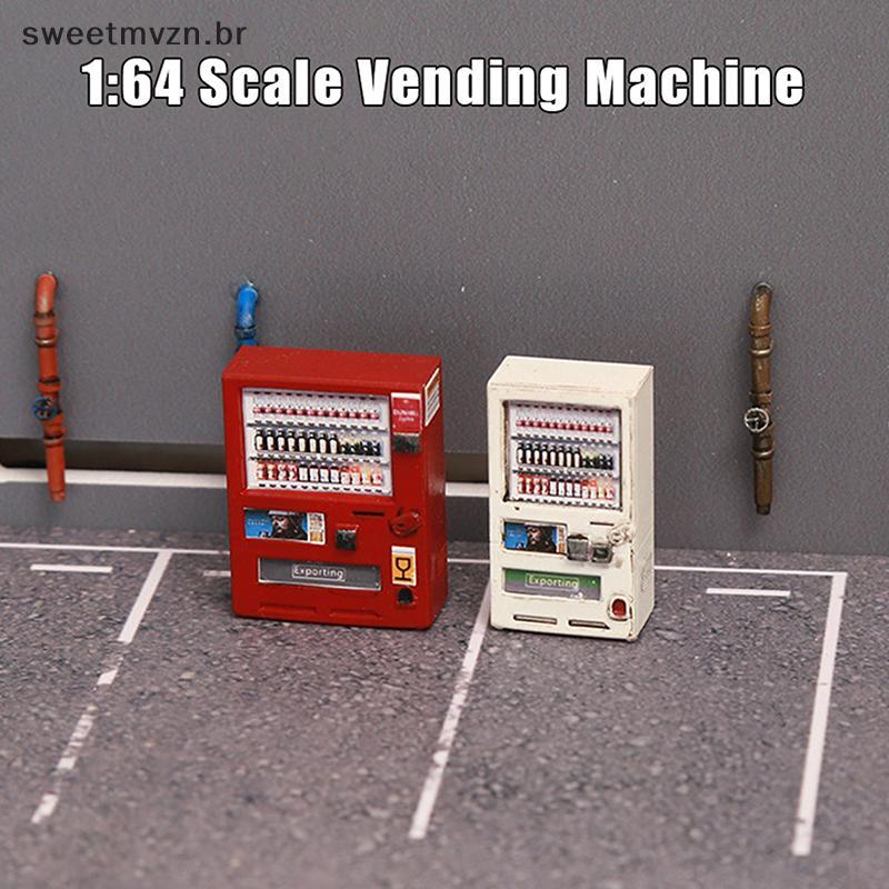 sweetmvzn Nova Máquina De Venda Automática De Bebidas 1/64 Modelo De Cena Em Miniatura DIY Ornamentos Artesanal E Coleci