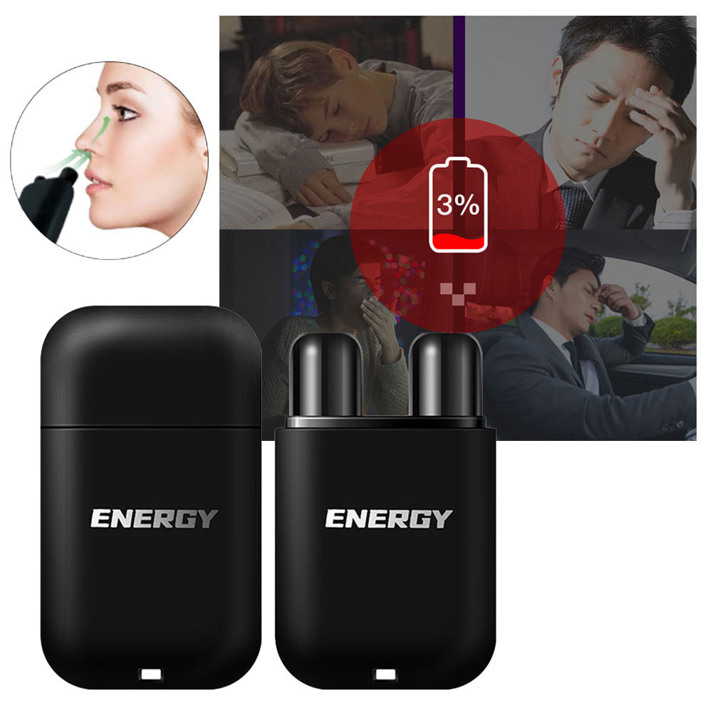 FOREVERGO Duplo Buraco Refrescante Vara Inalador Nasal Sucção Energia Melhorando A Congestão Portátil