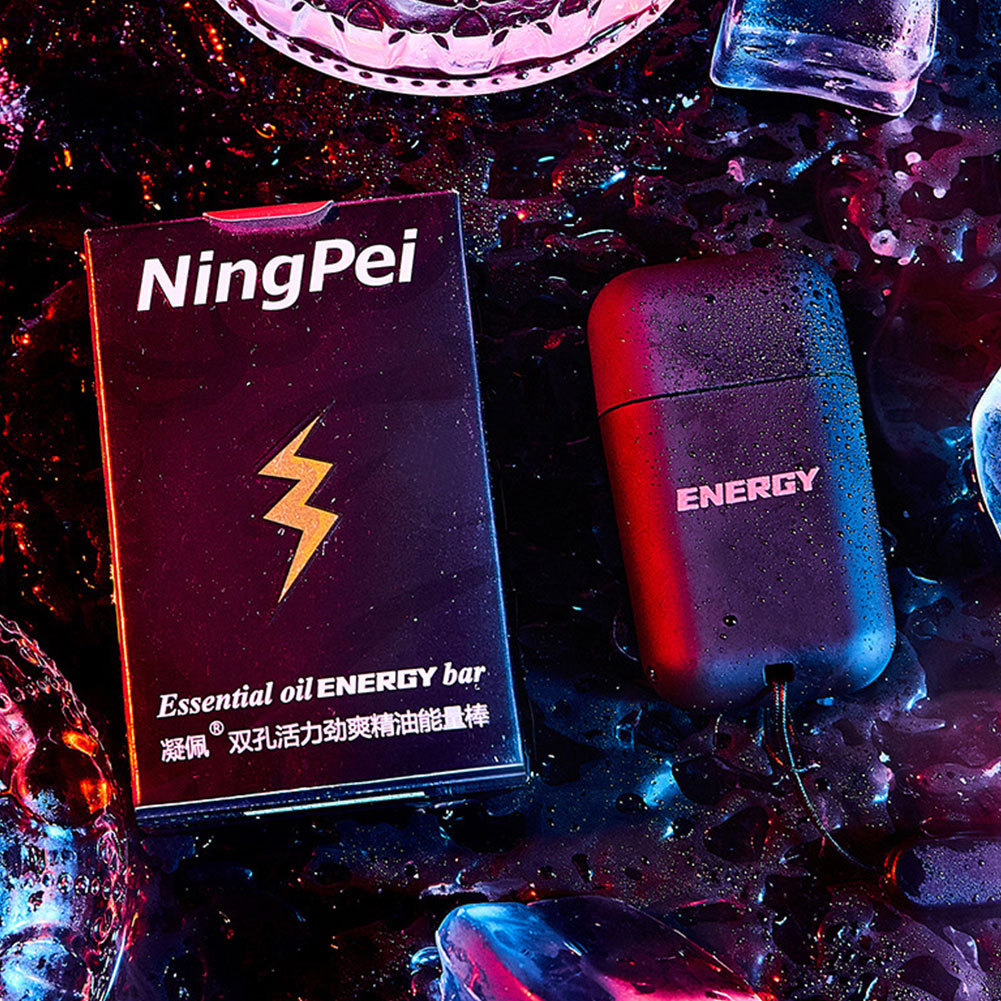 FOREVERGO Duplo Buraco Refrescante Vara Inalador Nasal Sucção Energia Melhorando A Congestão Portátil