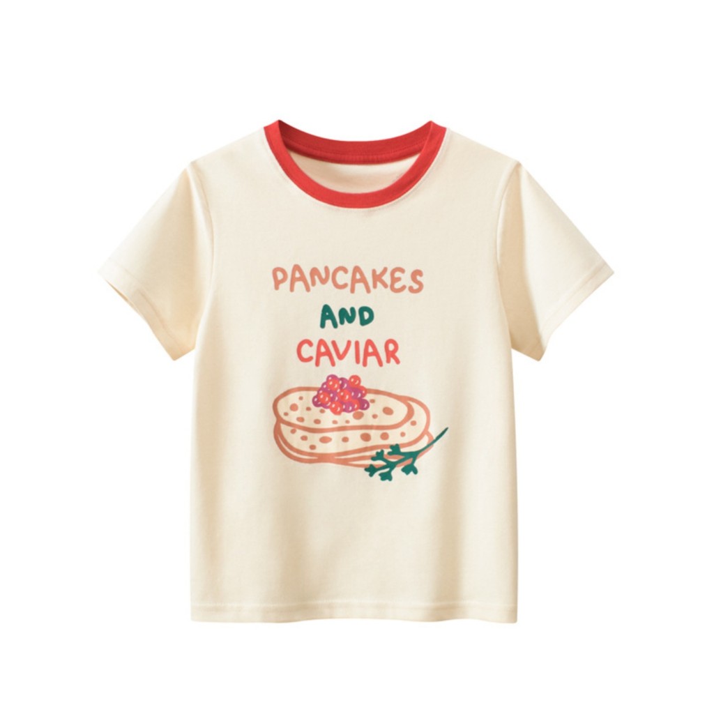 Grrrrr penteado puro algodão crianças camiseta de manga curta 2026 verão médio grande meninos meninas coreano dos desenh