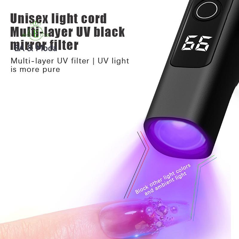 EA & Moda Mini Portátil UV LED Lâmpada De Unhas Para De Gel USB Secador Cura Rápida DIY Em Casa Salão De Beleza .