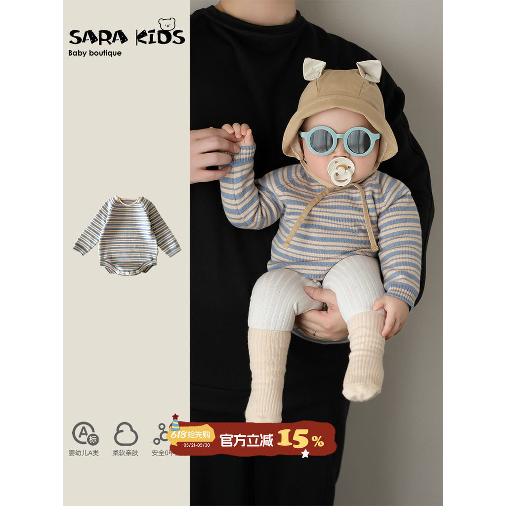 Roupas de bebê recém-nascido primavera macacão de bebê primavera roupas infantis roupas de bebê Outing roupas início da 