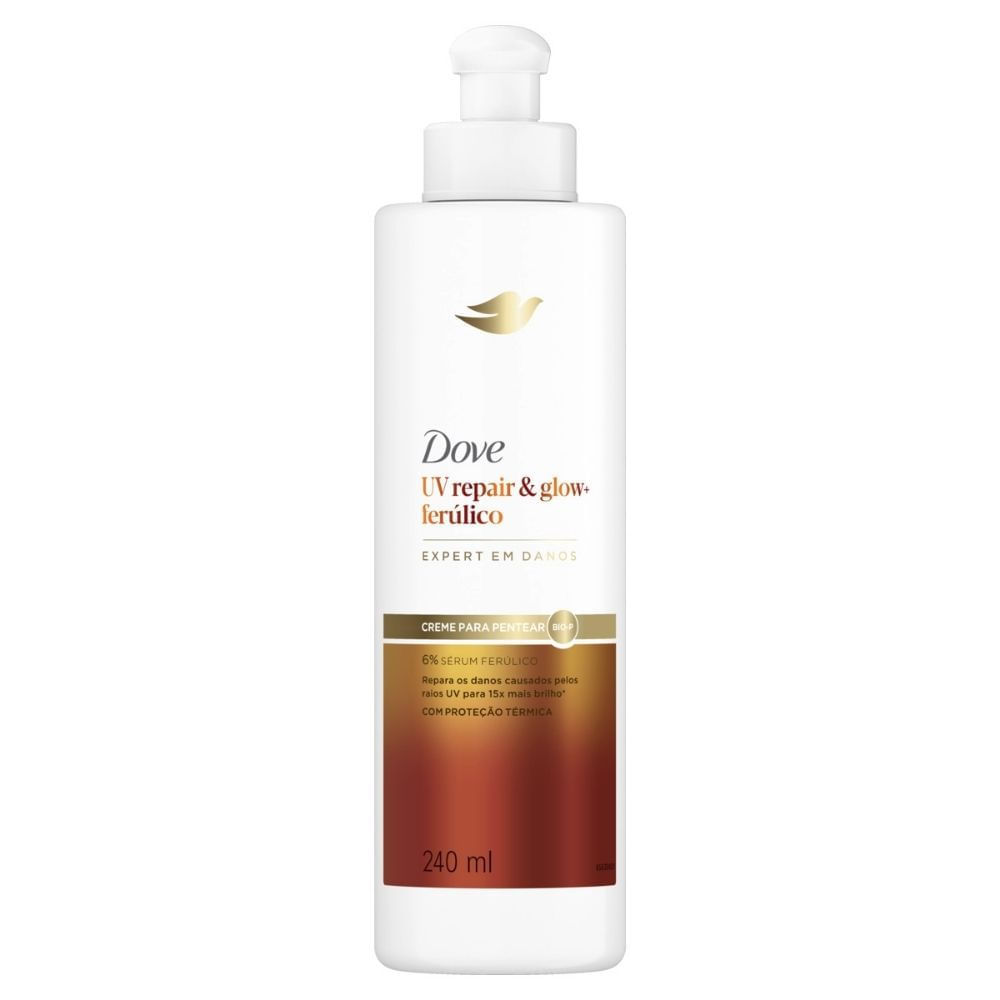 Creme para Pentear Dove UV Repair & Glow Ferúlico 240ml