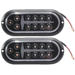 Par Lanternas Led Carretinha Reboque Jet Barco Cristal