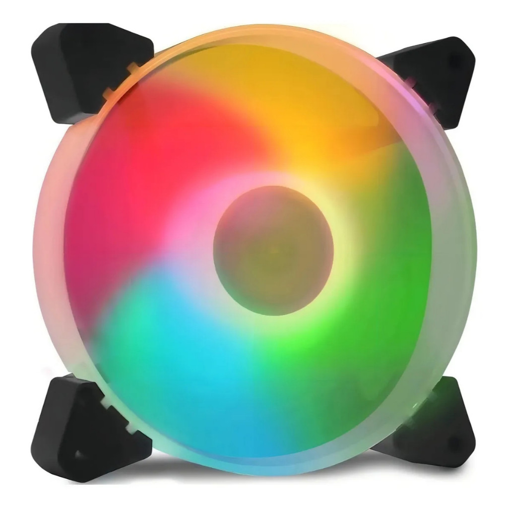Ventoinha 120mm RGB Para Gabinete Desktop Alto Fluxo 45CFM 12V