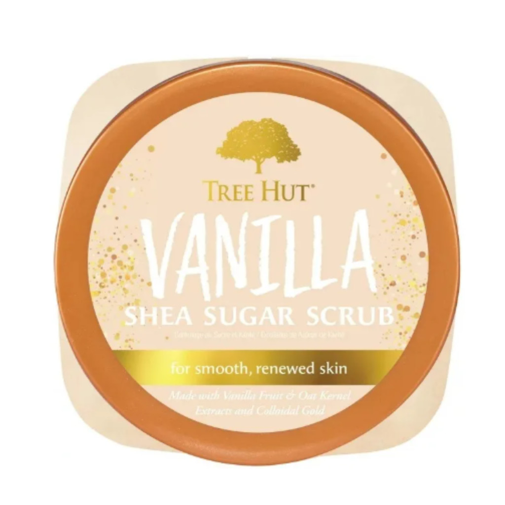 Tree Hut Vanilla Esfoliante Corporal Hidratante Aroma Baunilha Pele Macia e Iluminada