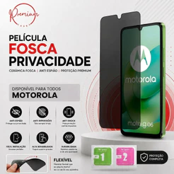Película Inquebravel Privacidade Fosca Para Todos Motorola G86 G56 G06 G05 G15 G35 G84 G14 G54 G75 G04 G24 Anti Espião