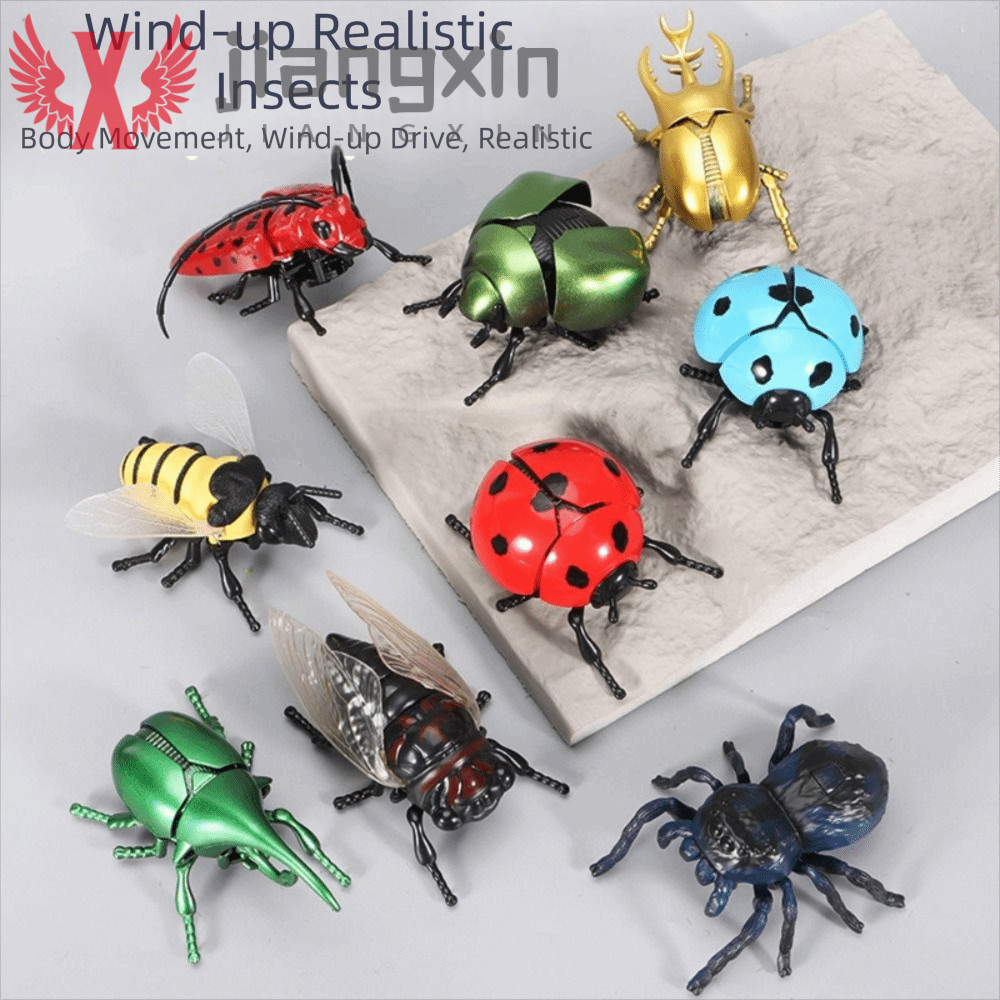 Brinquedos Do Inseto Enrolamento Da Corrente De JIANGXIN , Brinquedo Plástico Modelo Dos Animais Simulação , Cigarra Sca