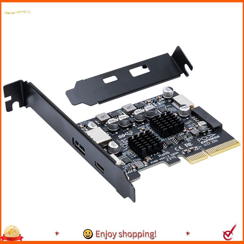 Placa De Expansão Ypdchuanhai0 À Prova De CIEx4 Para USB3.2 PCI-Express 4X USB 3.2 Gen 20Gbps 20GB Sem Driver Win