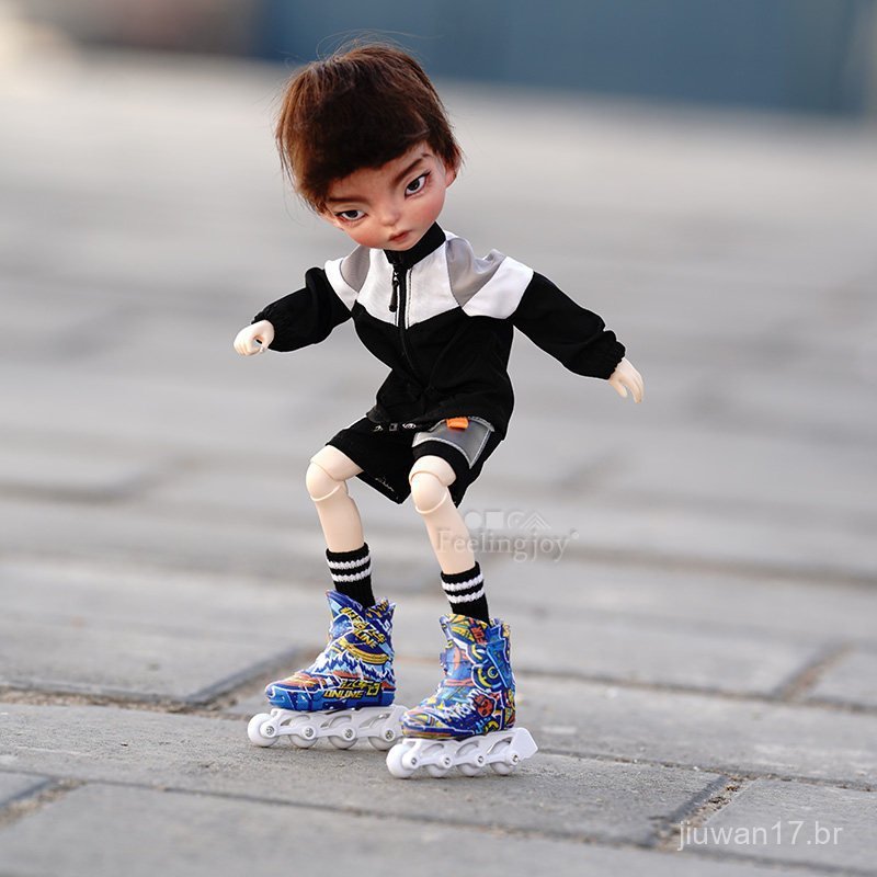 Novos acessórios para bonecas BJD em escala 1/6, acessórios para figuras de ação Blythe, modelo de raquete de tênis mini