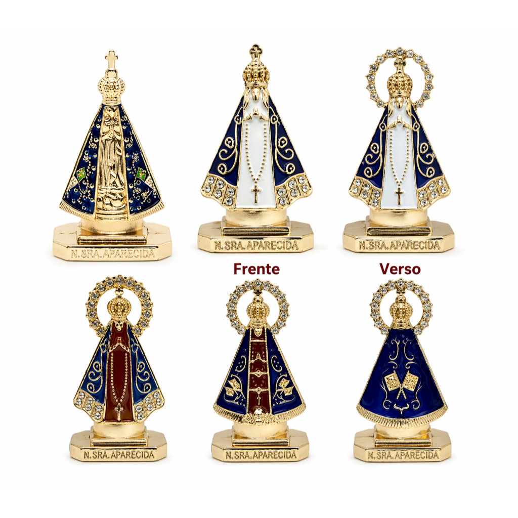 Imagem Nossa Senhora Aparecida Carro Escritório Dupla Face 5-5.5cm