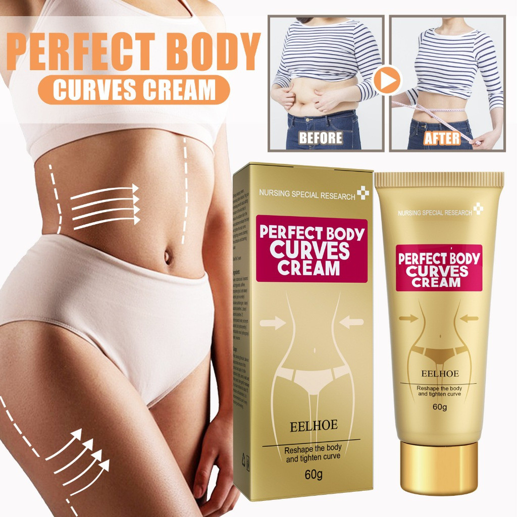 Creme Emagrecedor BFCM 60g para Curvas Perfeitas do Corpo, Queimador de Gordura para Abdômen, Pernas e Braços, Anticelul