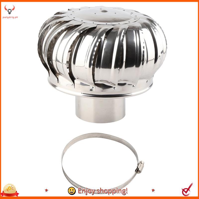[edwiin77] 4.33 Pol . Ventilador De Teto Silencioso Automático De Aço Inoxidável Ventilação Turbinas Eólicas Ar