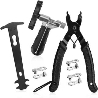 Kit de Ferramentas para Reparação de Correntes de Bicicleta - Ferramenta para Quebrar Correntes, Alicate para Elo Mestre