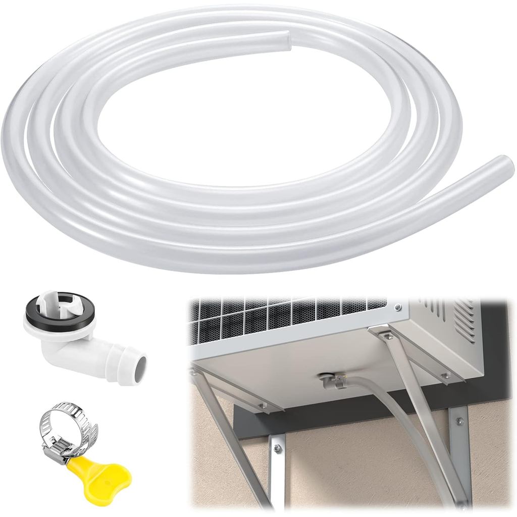 Mangueira de Drenagem para Ar Condicionado de 10 pés, Conector de Mangueira de Drenagem para Ar Condicionado Portátil de