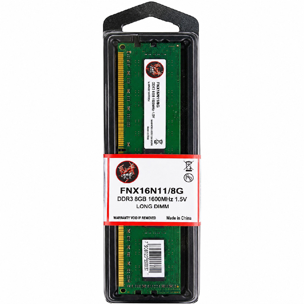 Memória Ram DDR3 8GB 1600Mhz FNX FNX16N11/8G Desktop