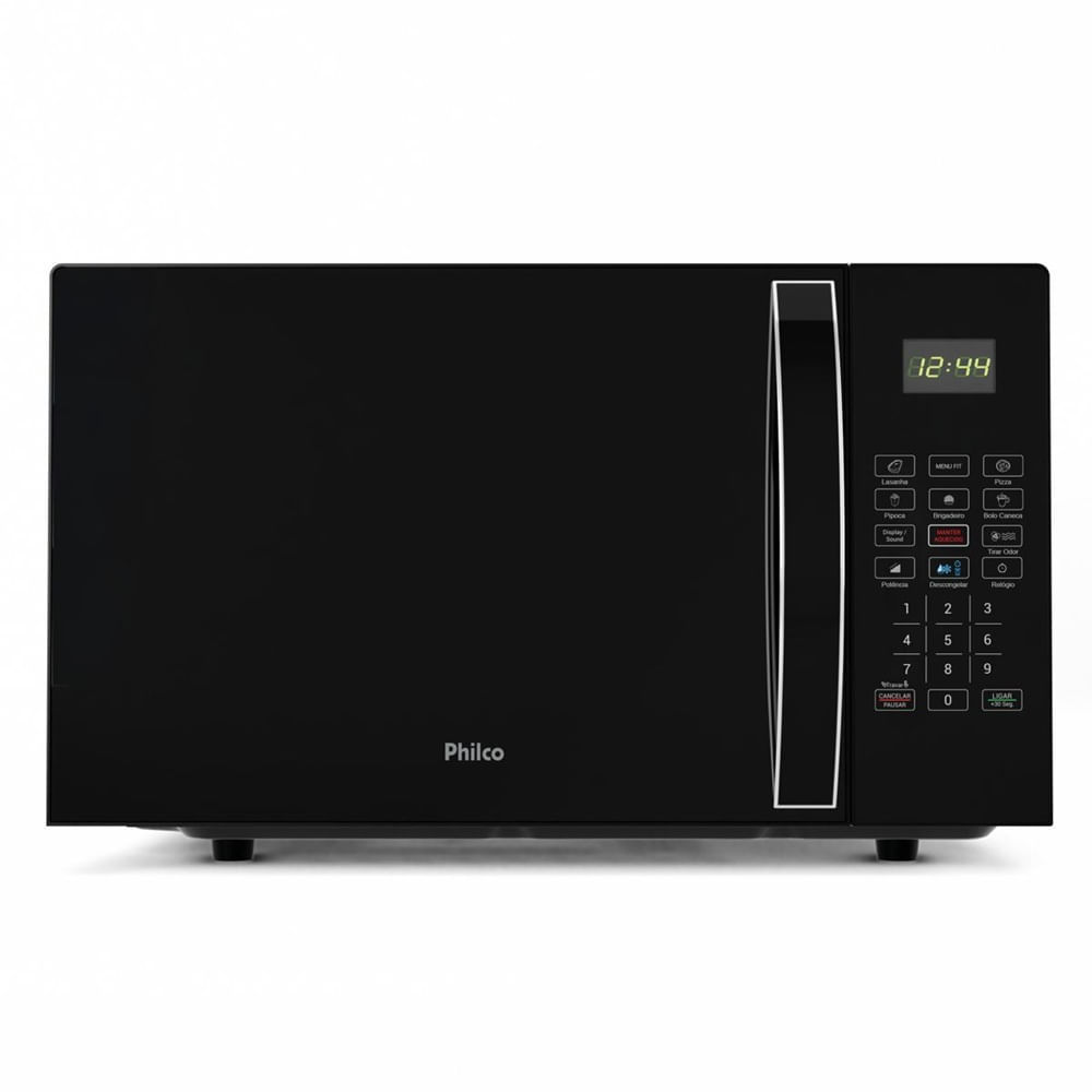 Micro-ondas Philco 28 Litros Limpa Fácil Preto Espelhado PMO30P - 127 Volts