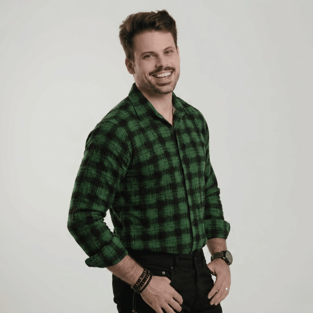 Camisa Xadrez Masculina Manga Longa Casual Social Inverno Quadriculada Confortável Moda Estilo Country Festa Junina