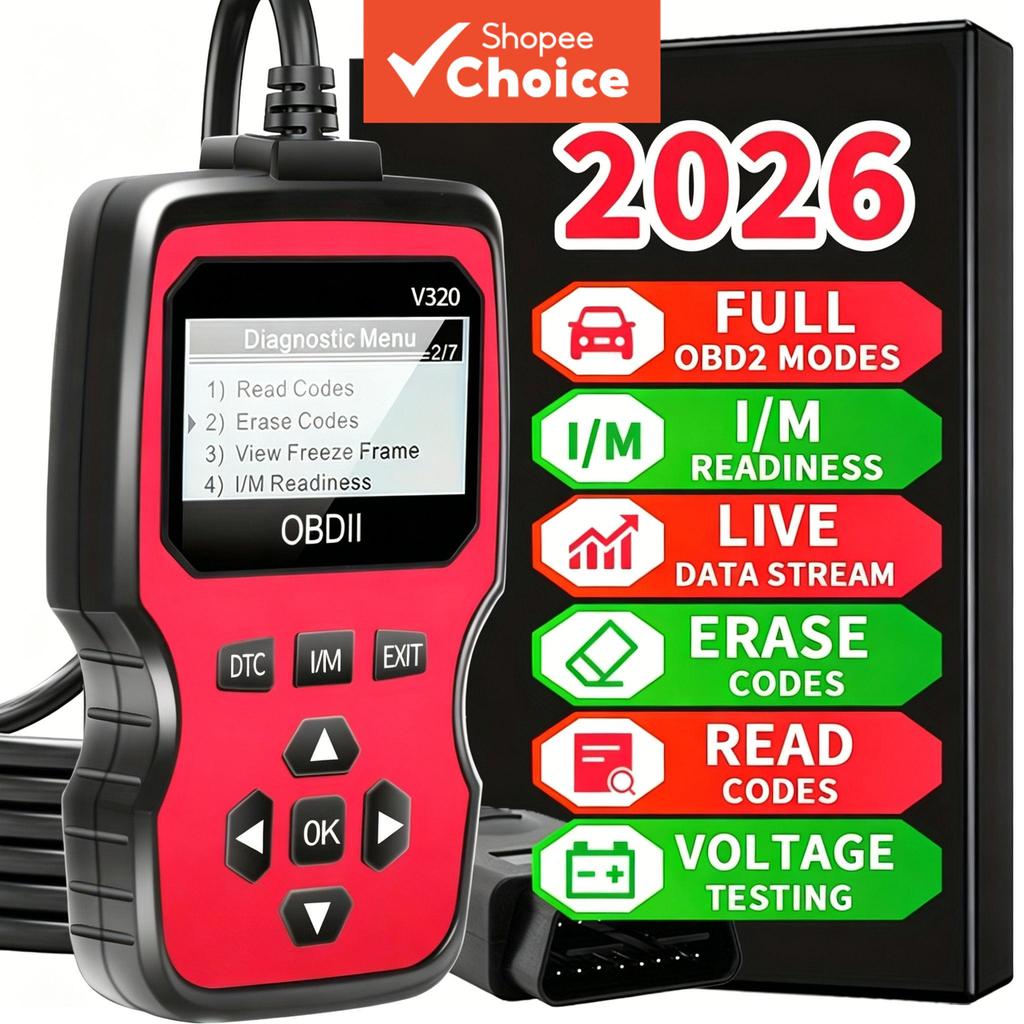 Scanner De Ferramentas De Reparo De Diagnóstico De Teste De Leitor De Código De Falha De Motor V320