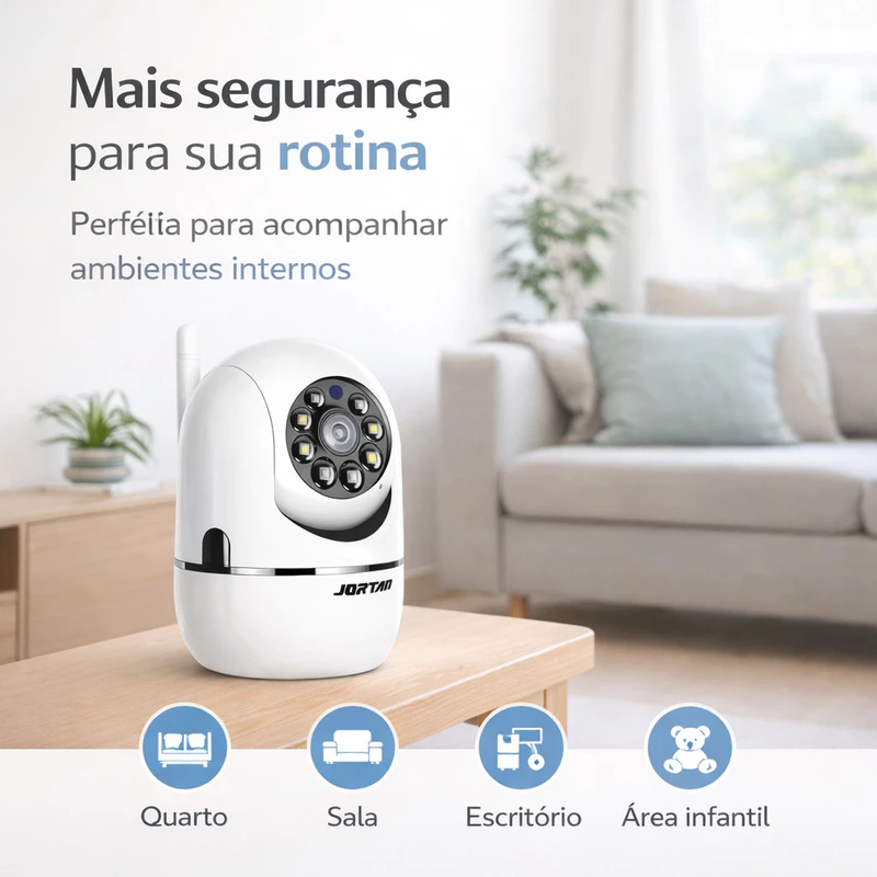 Câmera de Segurança WiFi 360° Full HD Interna Yoosee — foto 7
