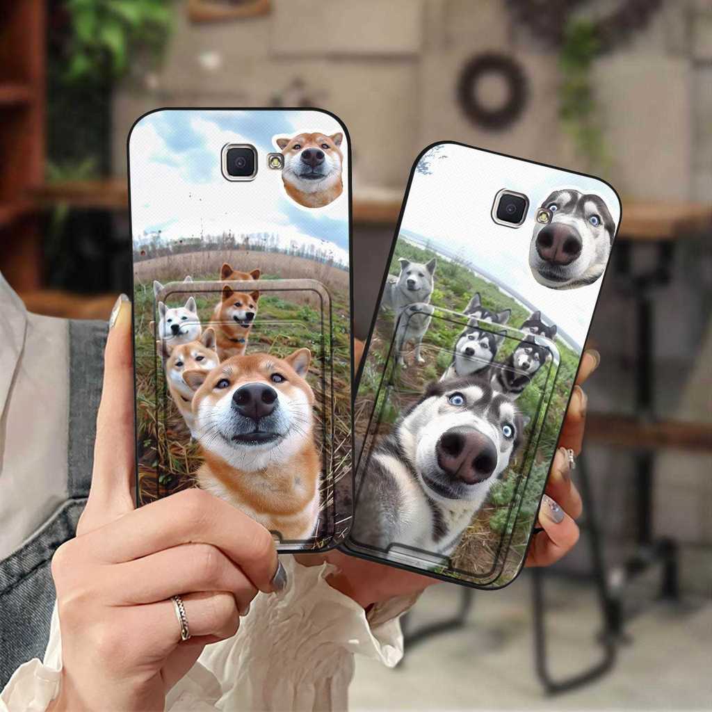 Capa De Telefone De Cachorro De Desenho Animado Para Samsung Galaxy J7 Prime/2/2018/ON7 2016/G610F Anti-knock Bonito slo