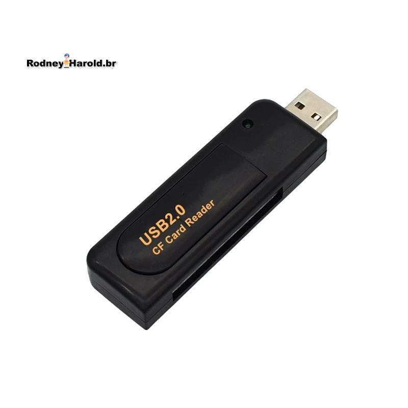 [Entrega Rápida R] Leitor De Cartão USB 2.0 CF Flash De Memória Gravador Para CD Câmera Digital CCD Adaptador De Transfe
