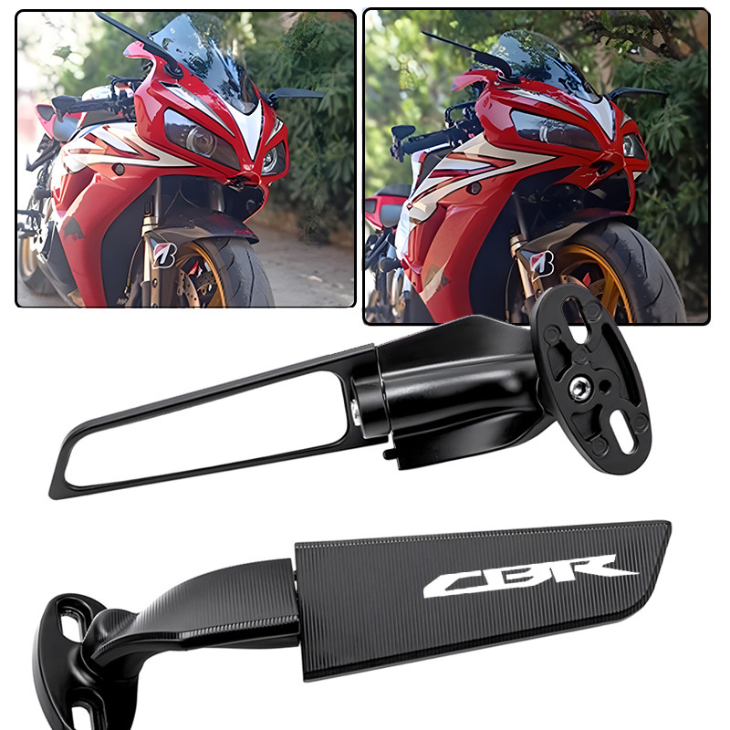 Espelho Retrovisor CNC Para Motocicleta , Asa Fixa Honda CBR600RR CBR1000RR CBR250RR CBR 600 954 1000 RR 650R 500R