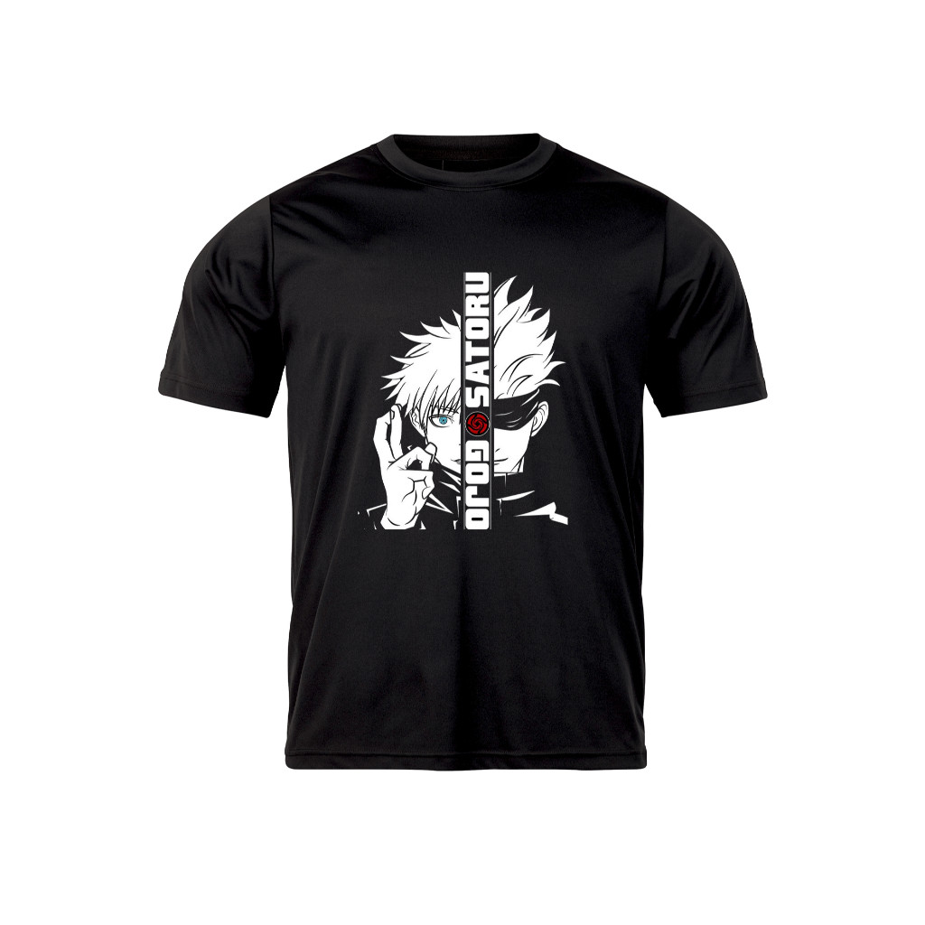 Camiseta infantil anime jujutsu no kaisen satoro gojo faces style mangá anime