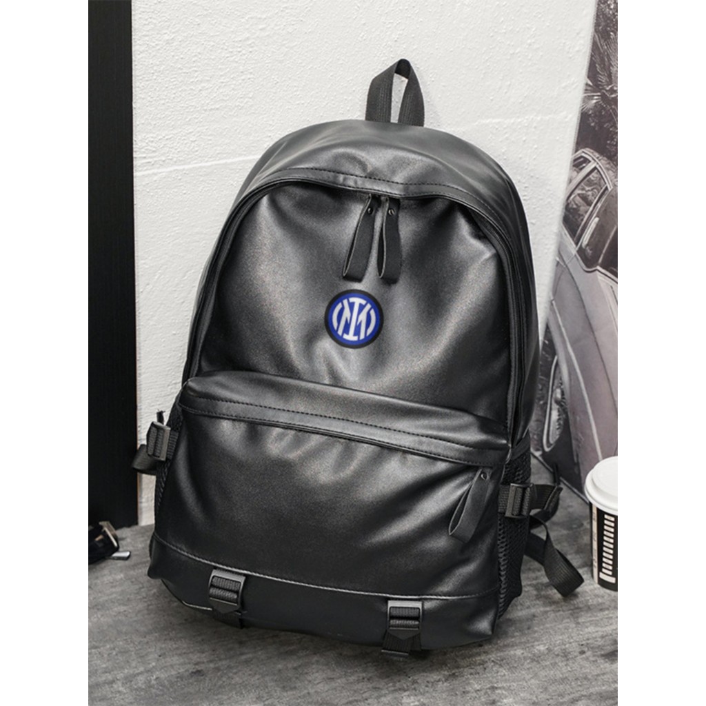 Internacional fãs da equipe de milão novo estilo mochila de couro esportes lazer saco escolar nacional arroz fã suprimen